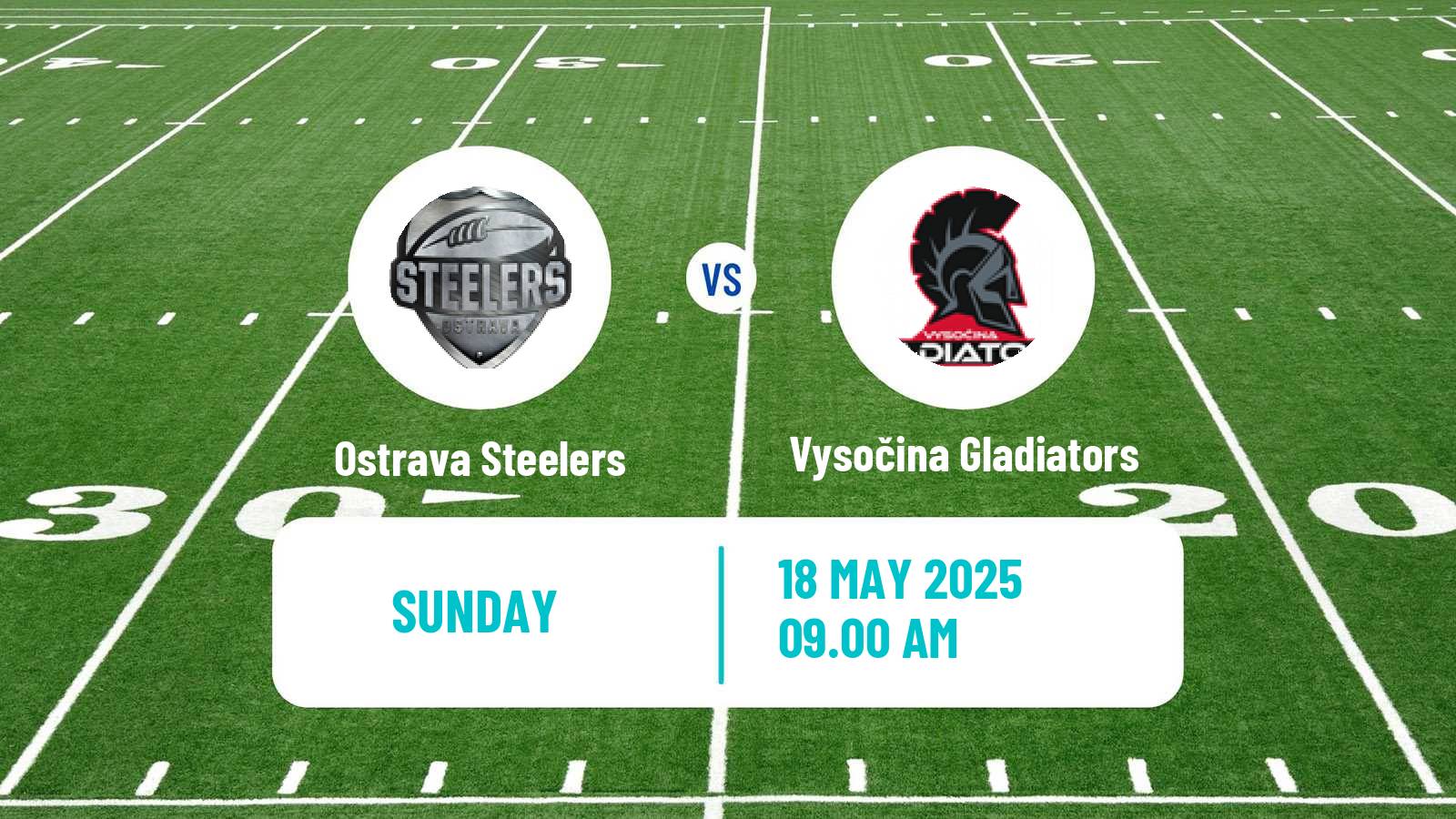 American football Czech CLAF Ostrava Steelers - Vysočina Gladiators