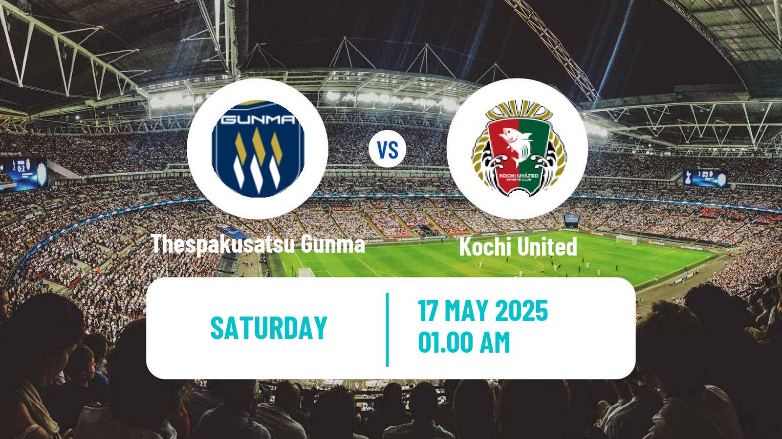 Soccer Japan J3 League Thespakusatsu Gunma - Kochi United