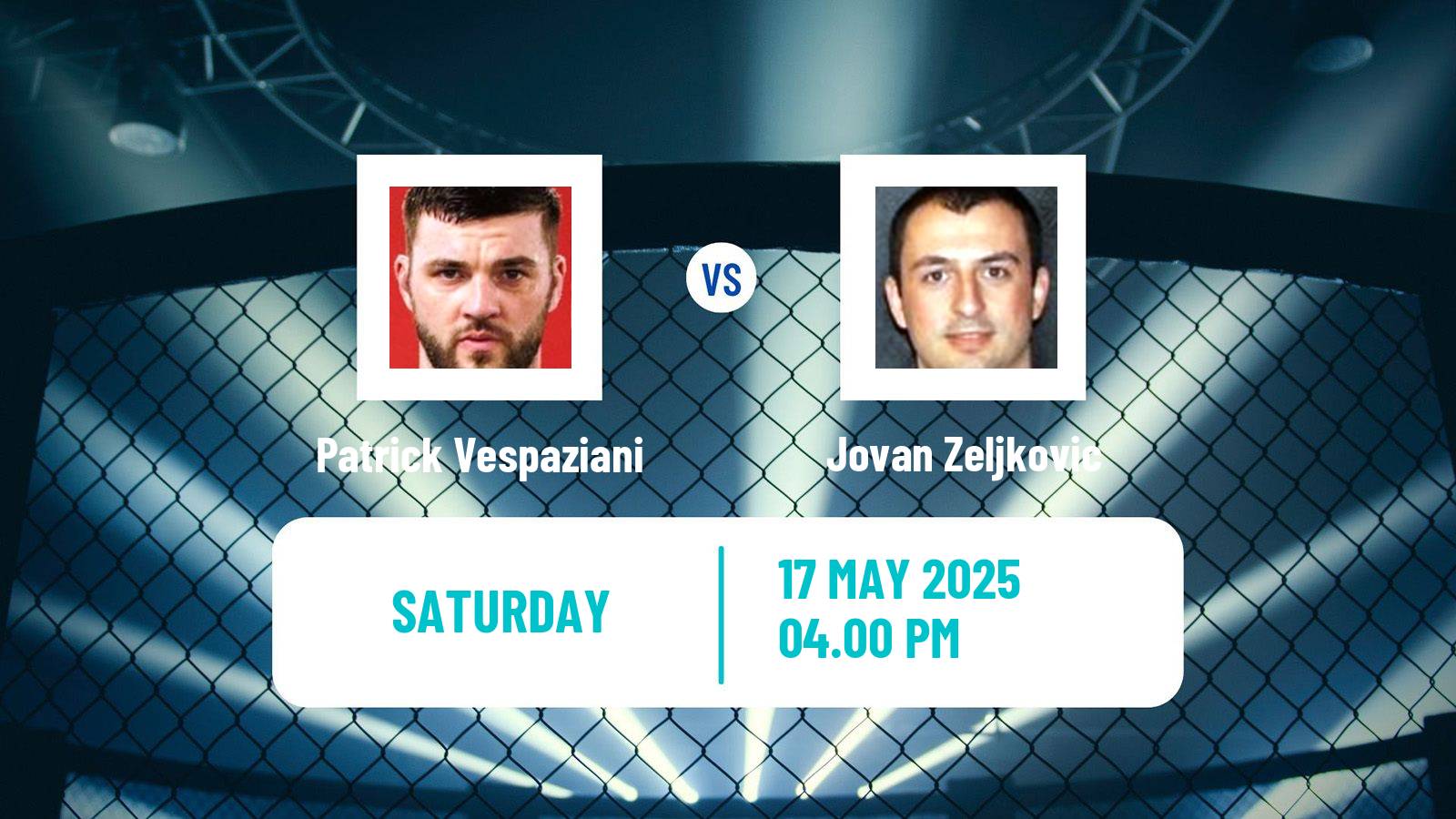 MMA Heavyweight Oktagon Men Patrick Vespaziani - Jovan Zeljkovic