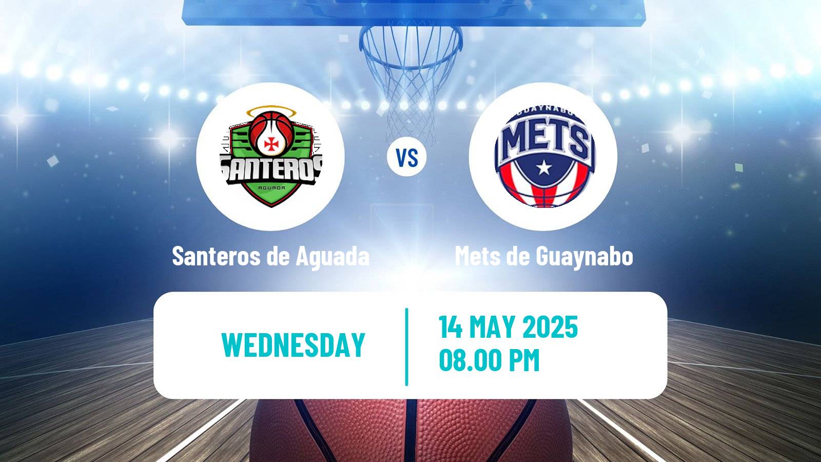 Basketball Puerto Rican BSN Santeros de Aguada - Mets de Guaynabo