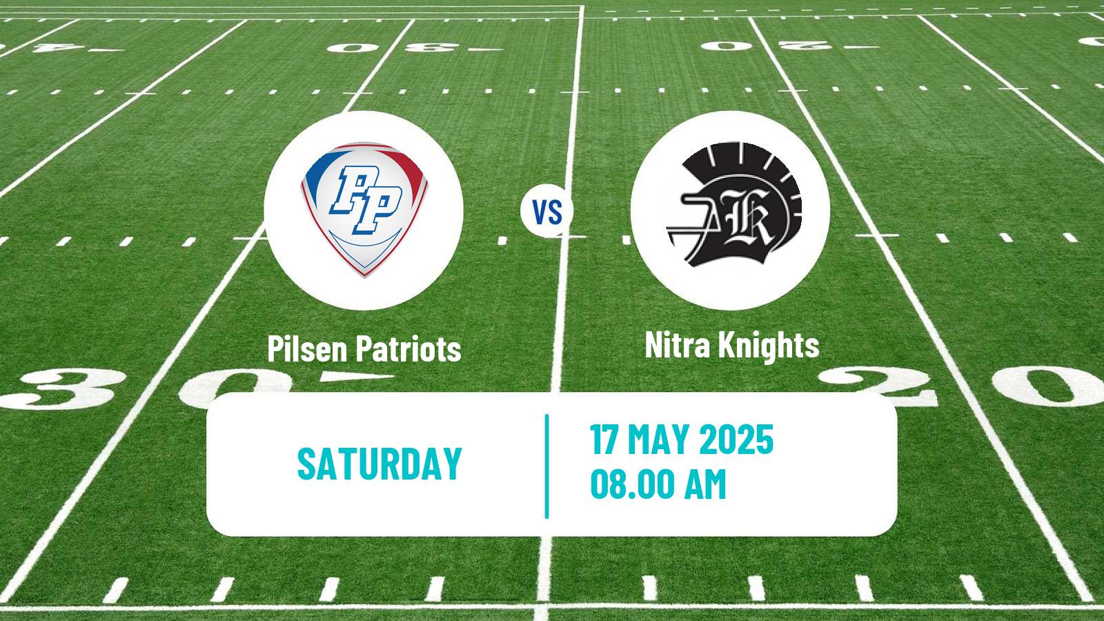 American football Czech CLAF Pilsen Patriots - Nitra Knights