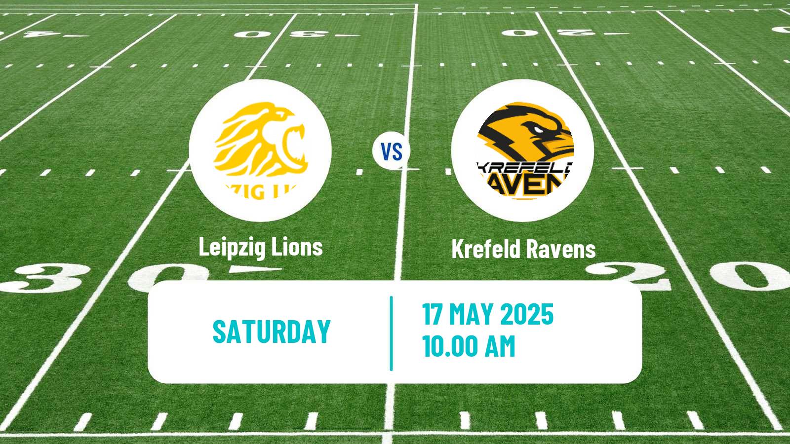 American football German GFL 2 Leipzig Lions - Krefeld Ravens