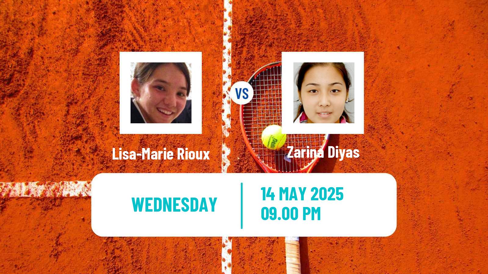 Tennis ITF W50 Kurume H Women Lisa-Marie Rioux - Zarina Diyas