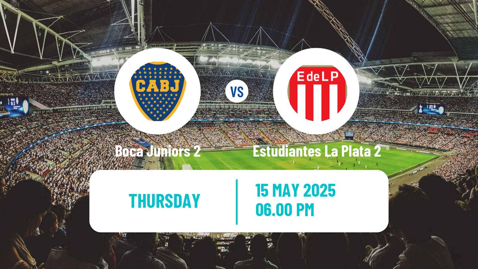 Soccer Argentinian Reserve League Boca Juniors 2 - Estudiantes La Plata 2