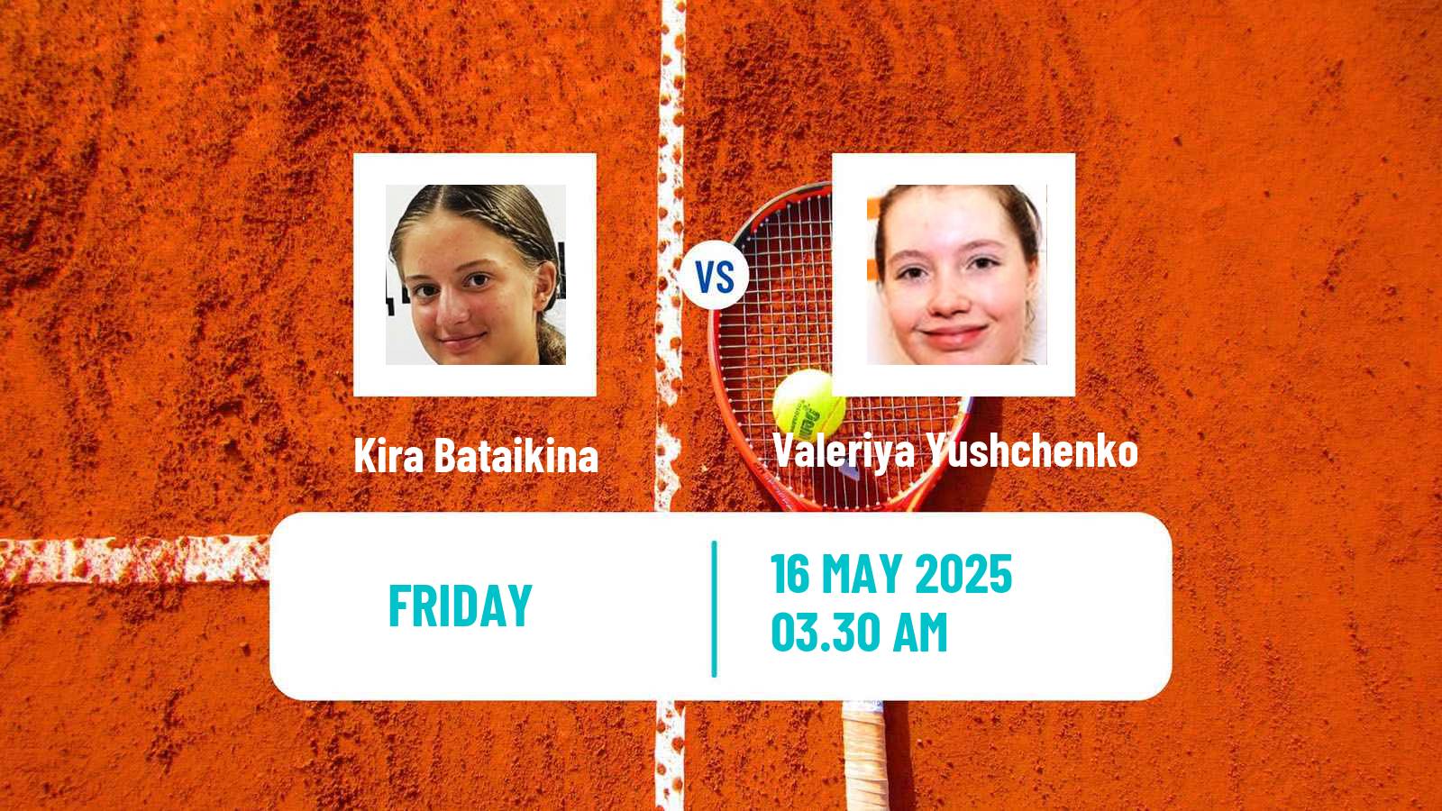 Tennis ITF W15 Tsaghkadzor Women Kira Bataikina - Valeriya Yushchenko