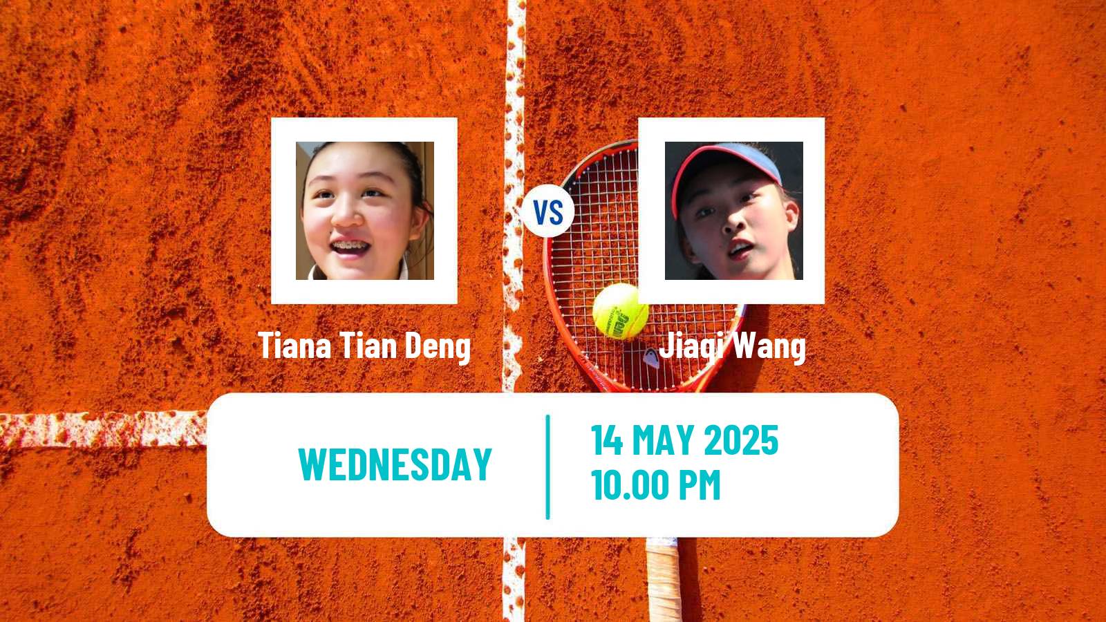 Tennis ITF W15 Maanshan 3 Women Tiana Tian Deng - Jiaqi Wang