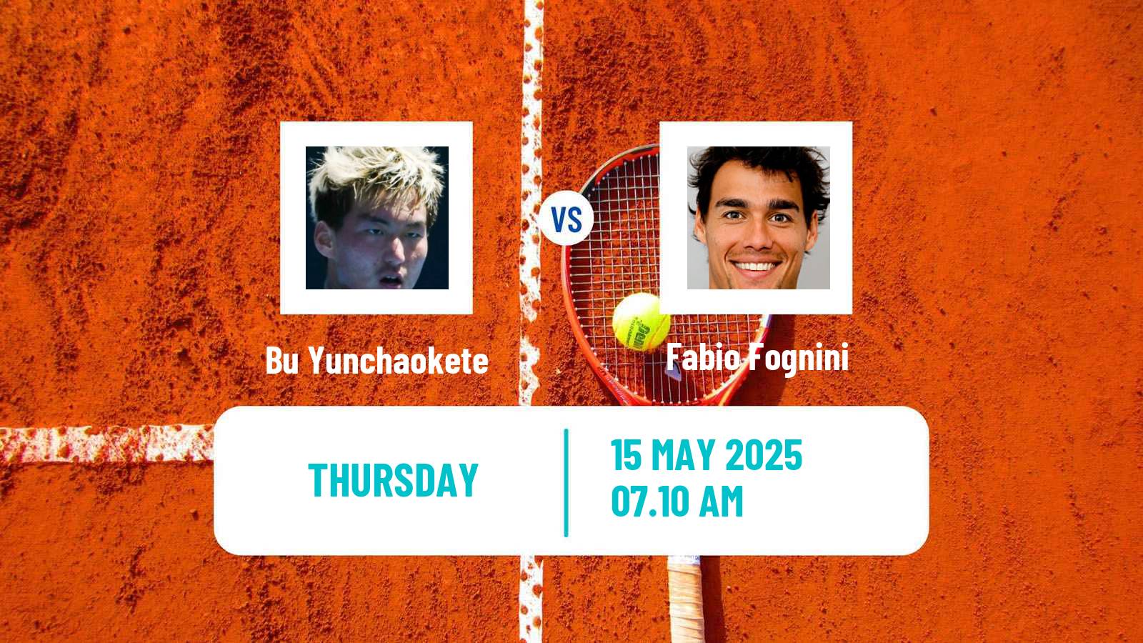 Tennis Turin 2 Challenger Men Bu Yunchaokete - Fabio Fognini