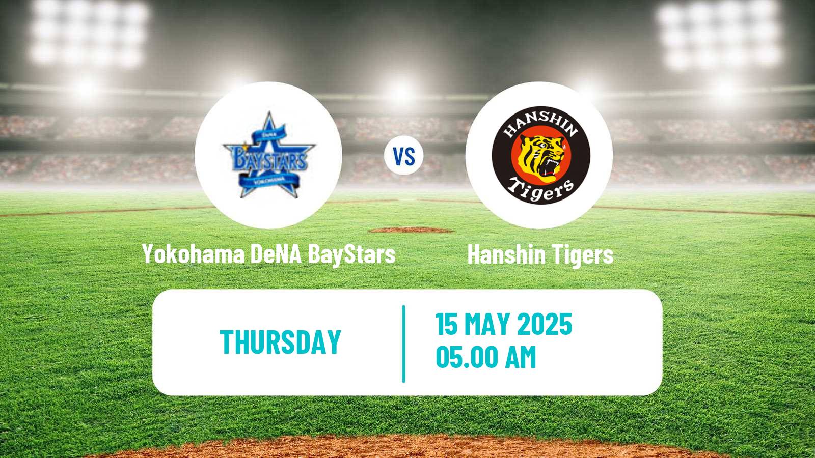 Baseball NPB Yokohama DeNA BayStars - Hanshin Tigers