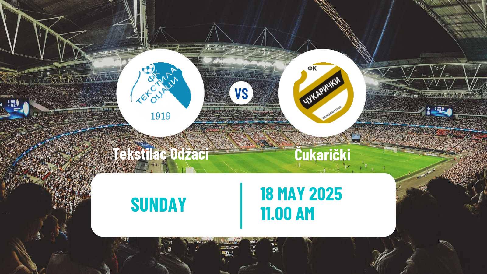 Soccer Serbian Superliga Tekstilac Odžaci - Čukarički
