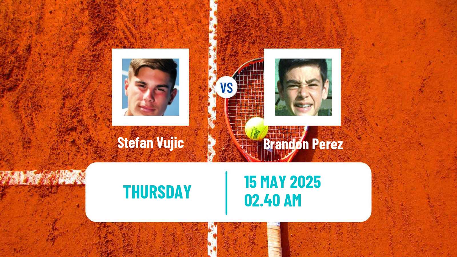 Tennis ITF M15 Tehran 2 Men Stefan Vujic - Brandon Perez
