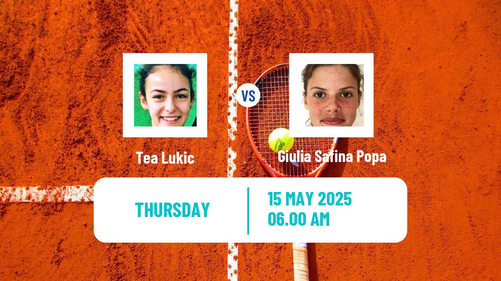 Tennis ITF W15 Bucharest 3 Women Tea Lukic - Giulia Safina Popa