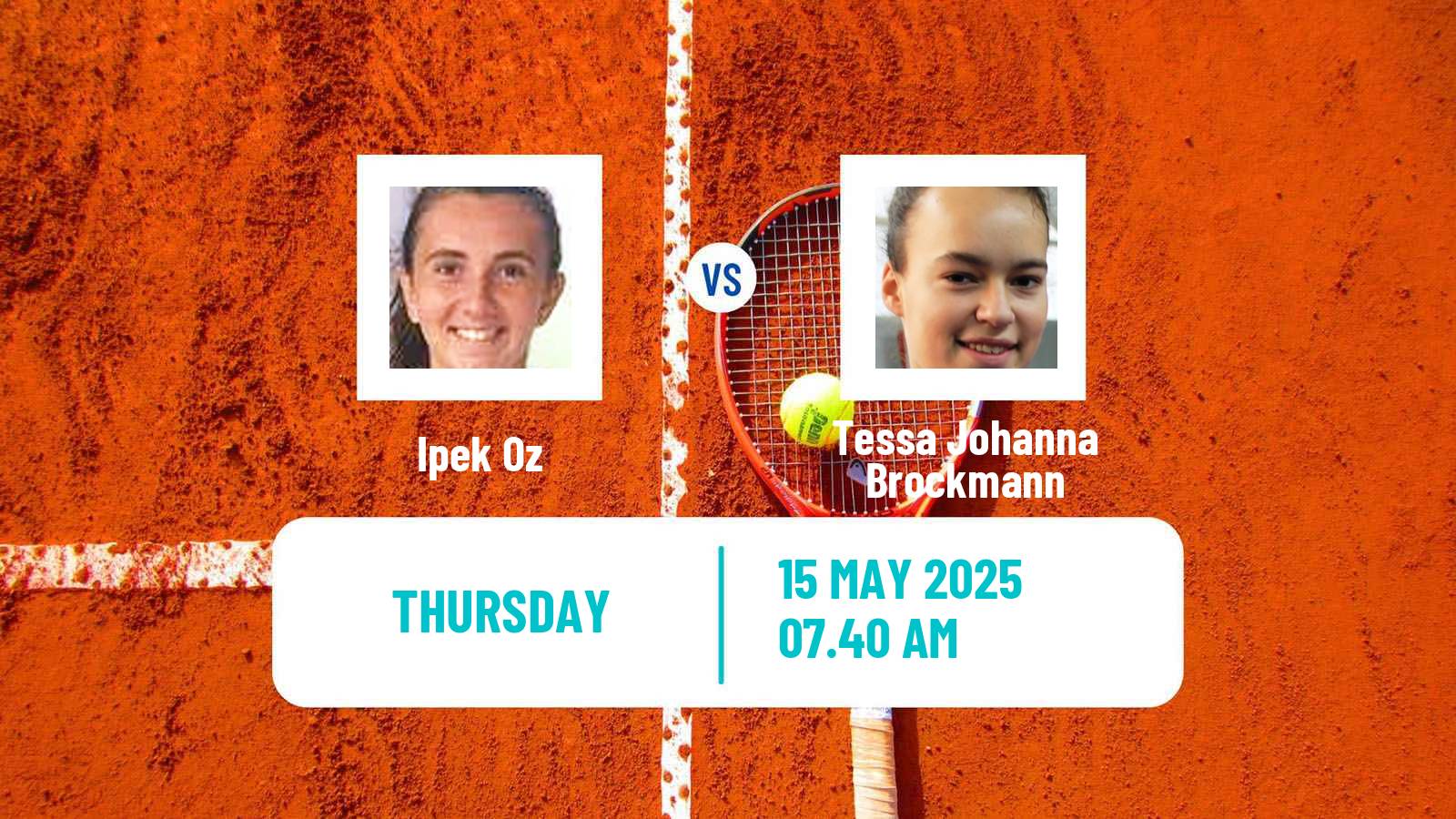 Tennis ITF W35 Bastad Women Ipek Oz - Tessa Johanna Brockmann