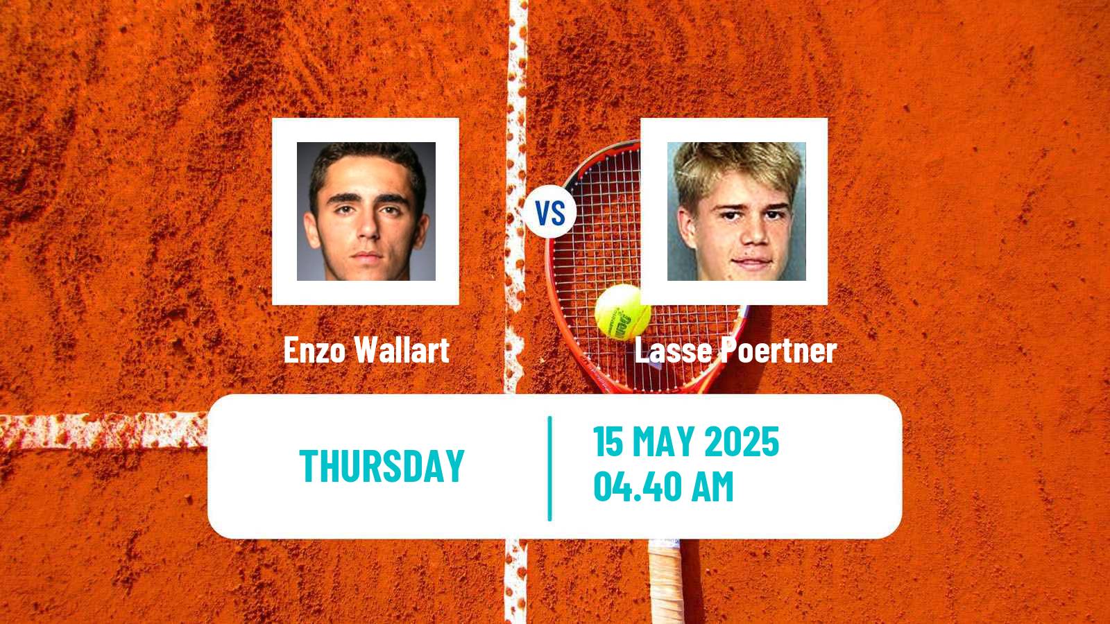 Tennis ITF M15 Monastir 19 Men Enzo Wallart - Lasse Poertner