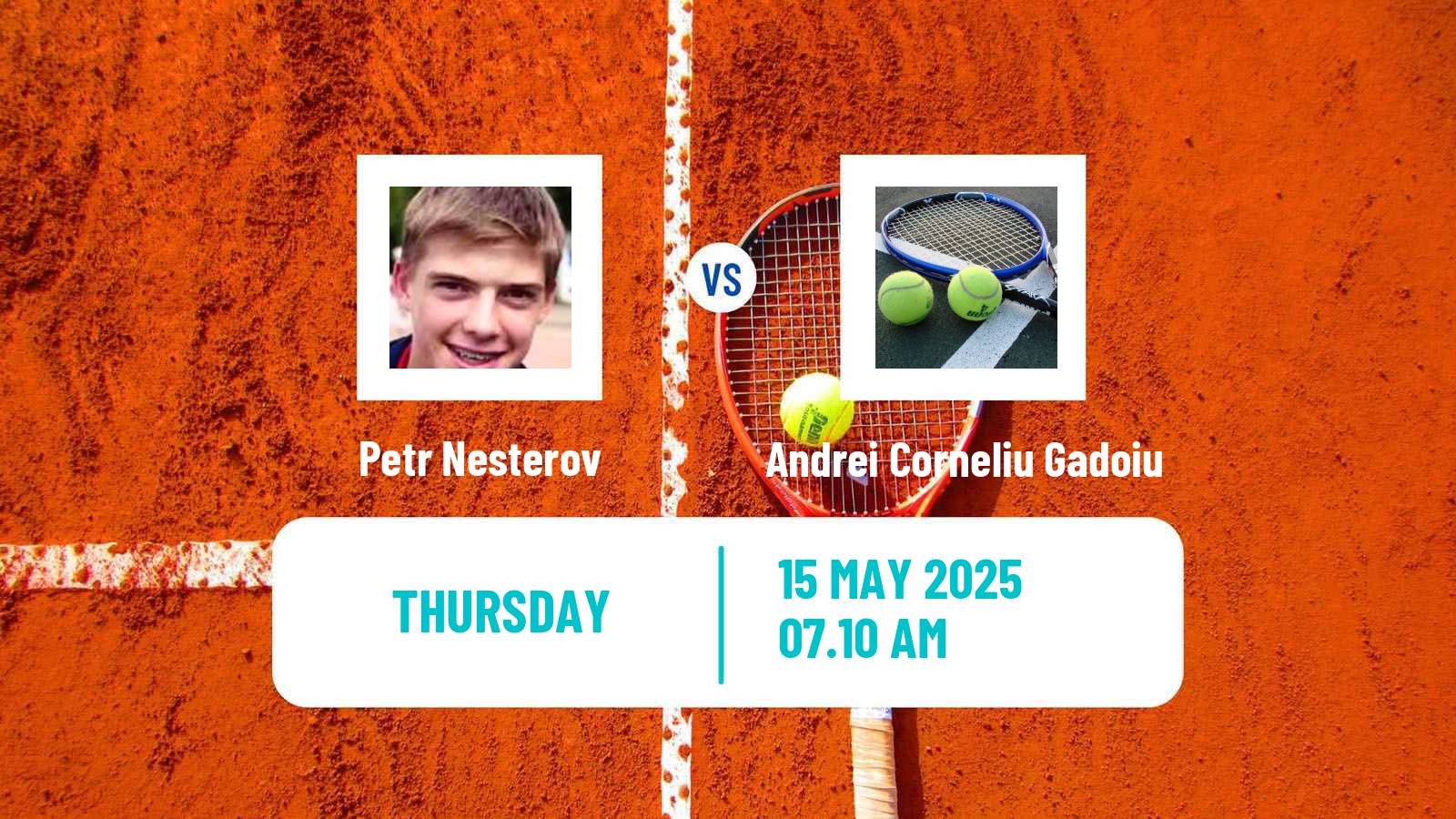 Tennis ITF M15 Bucharest 2 Men Petr Nesterov - Andrei Corneliu Gadoiu