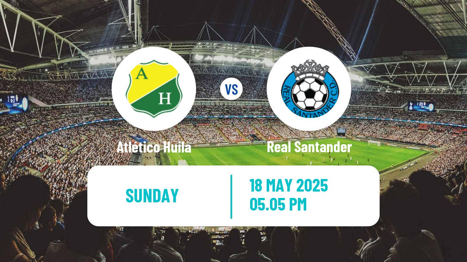 Soccer Colombian Primera B Atlético Huila - Real Santander