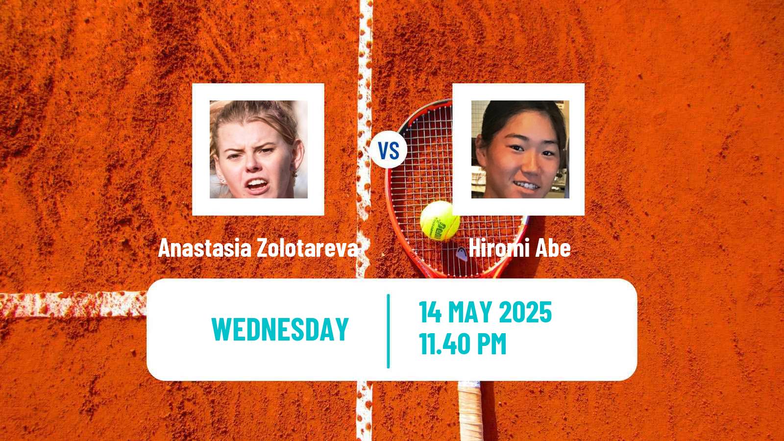 Tennis ITF W35 Changwon Women Anastasia Zolotareva - Hiromi Abe
