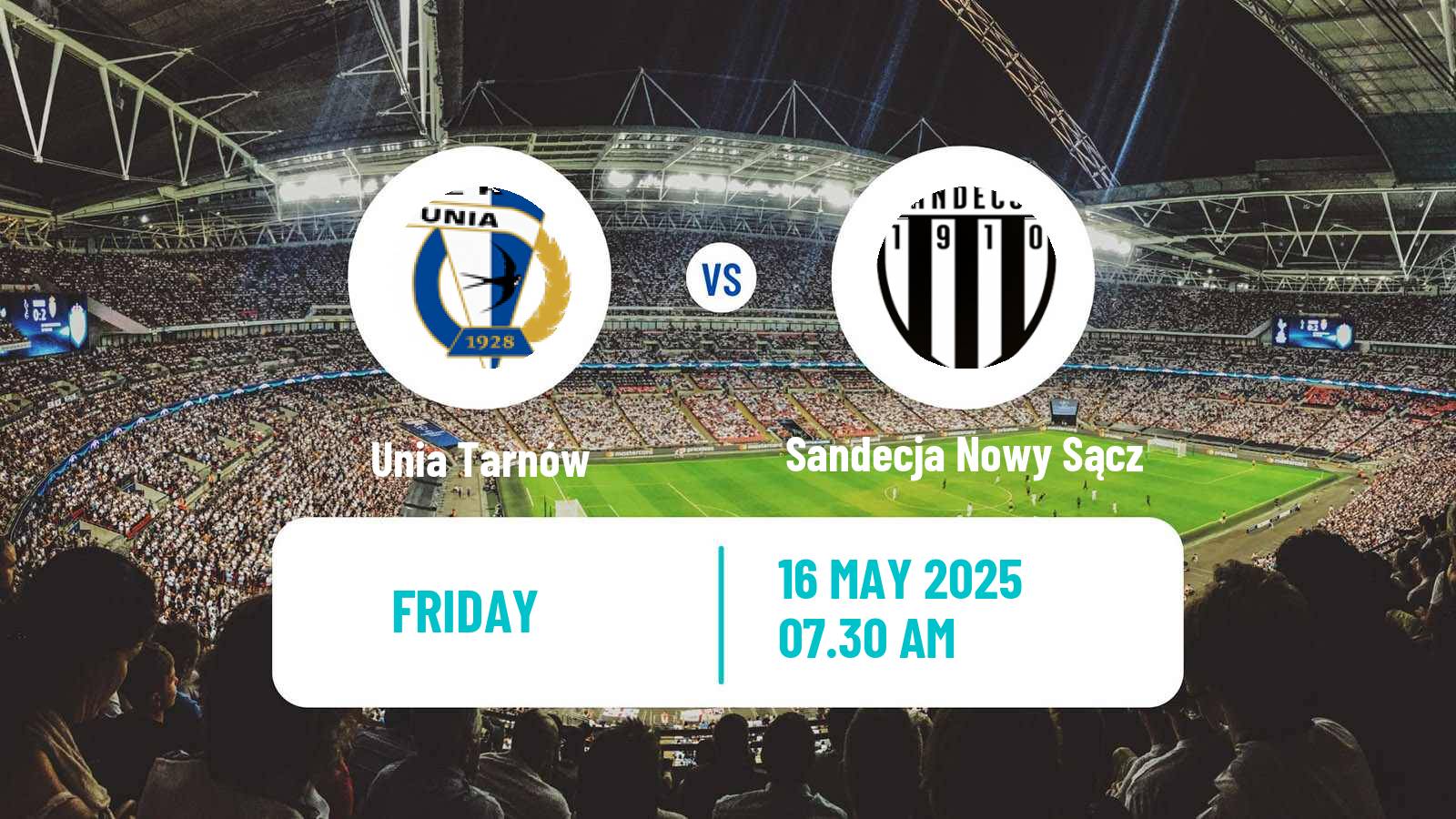Soccer Polish Division 3 - Group IV Unia Tarnów - Sandecja Nowy Sącz