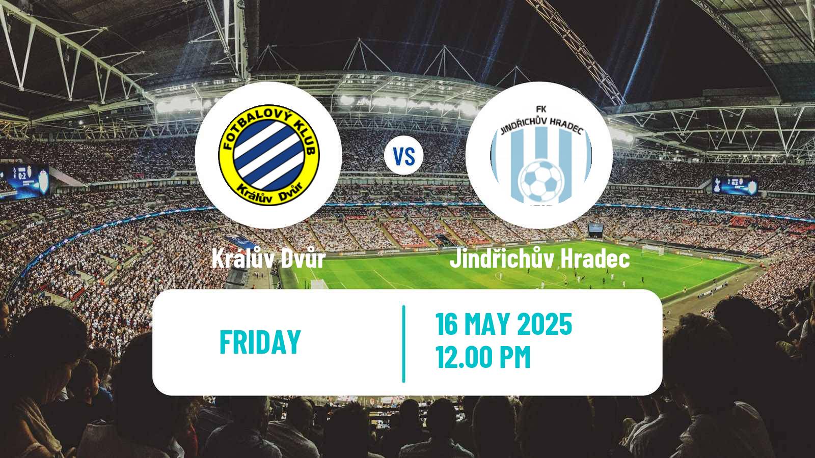 Soccer Czech Division A Králův Dvůr - Jindřichův Hradec