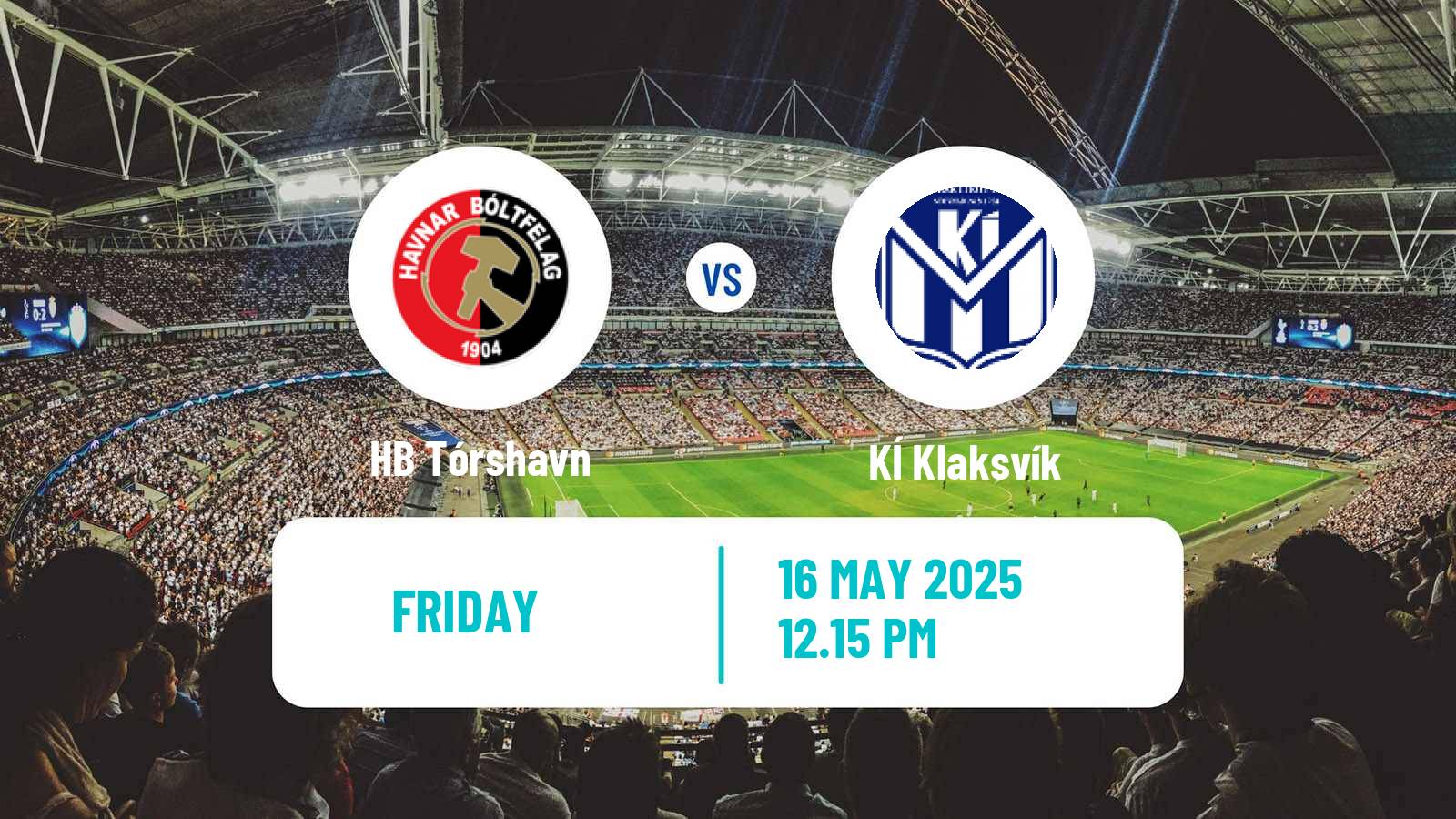 Soccer Faroe Islands Premier League HB Tórshavn - KÍ Klaksvík
