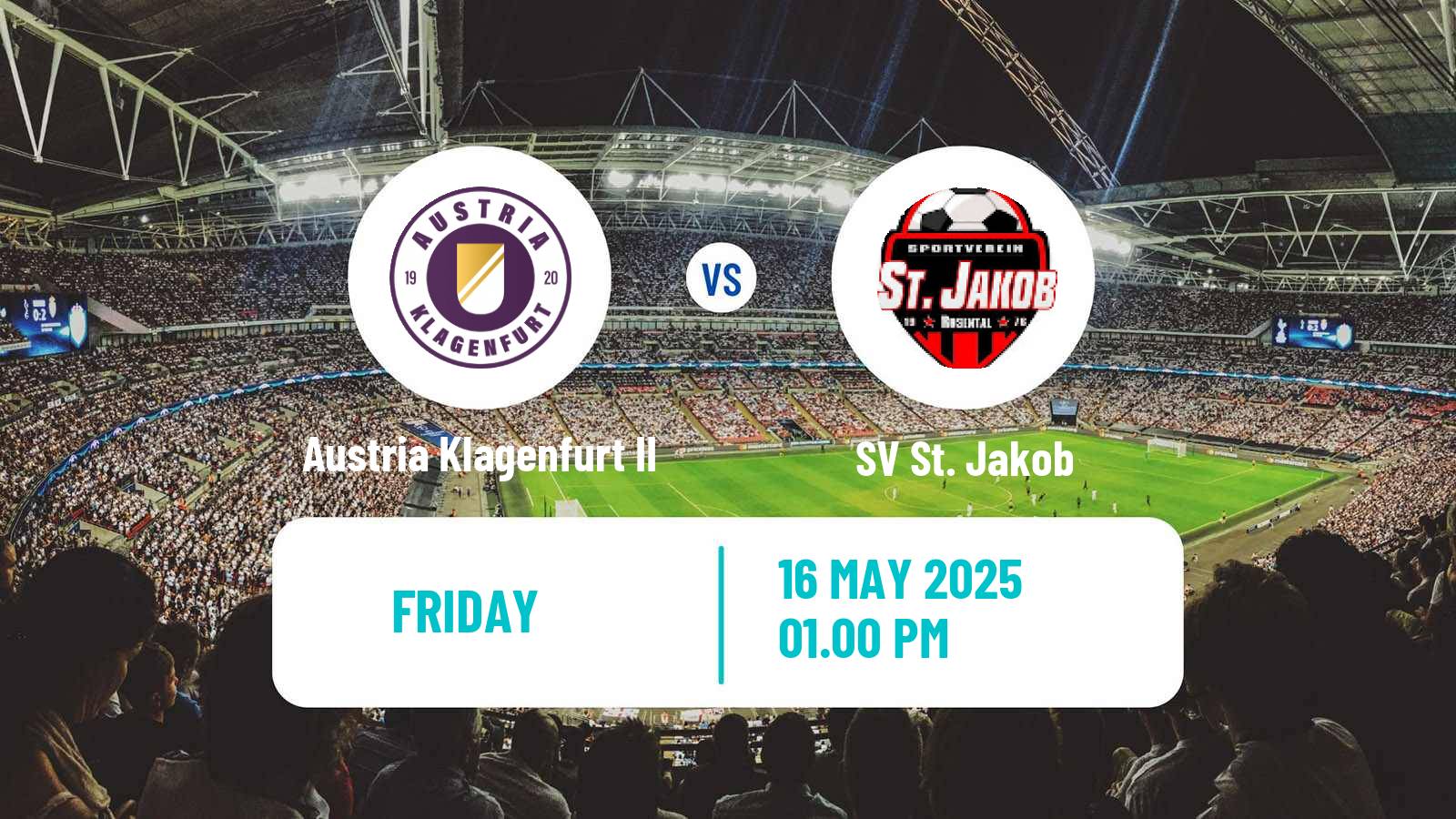 Soccer Austrian Landesliga Karnten Austria Klagenfurt II - St. Jakob