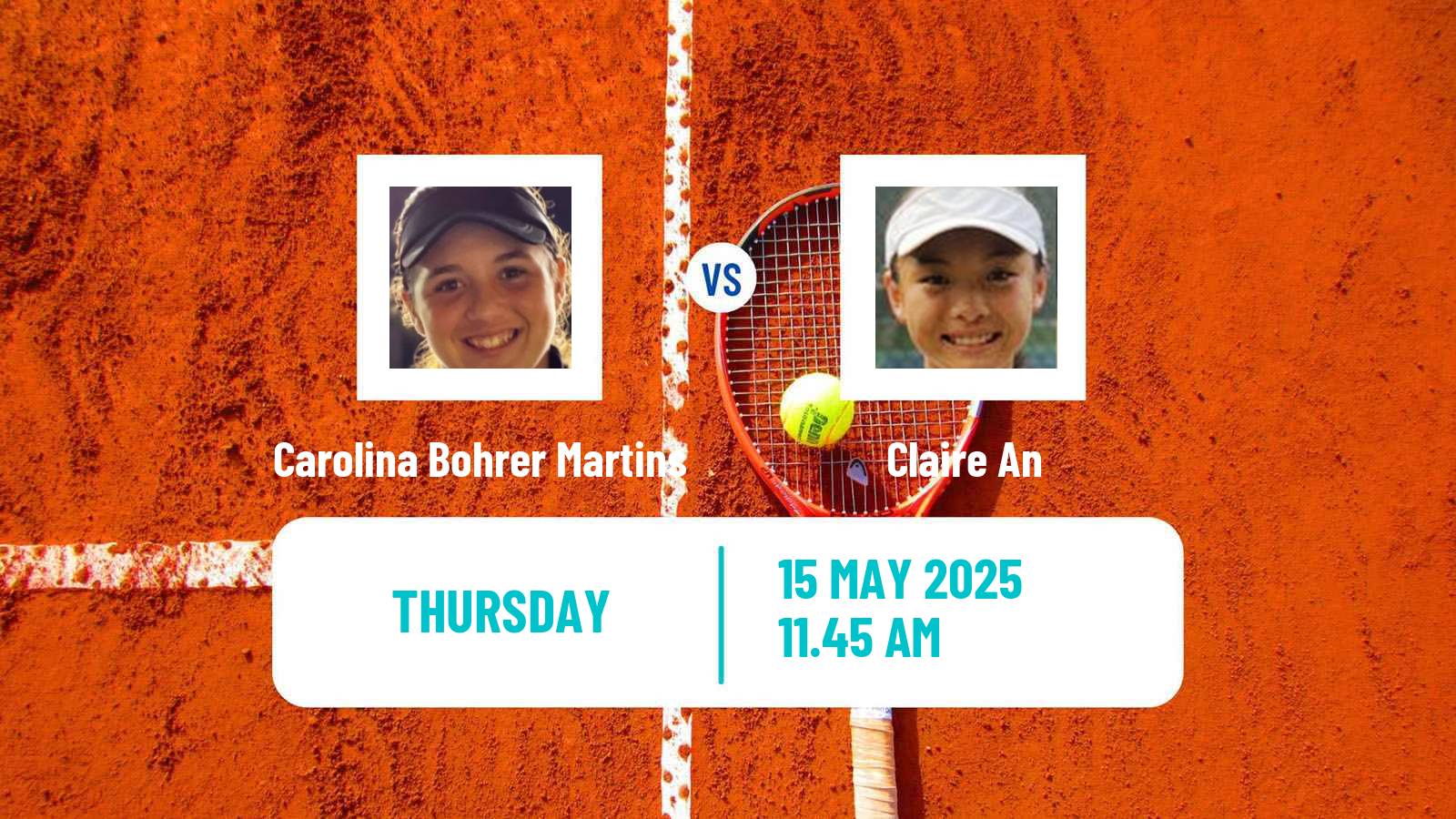 Tennis ITF W15 Orlando Fl Women Carolina Bohrer Martins - Claire An