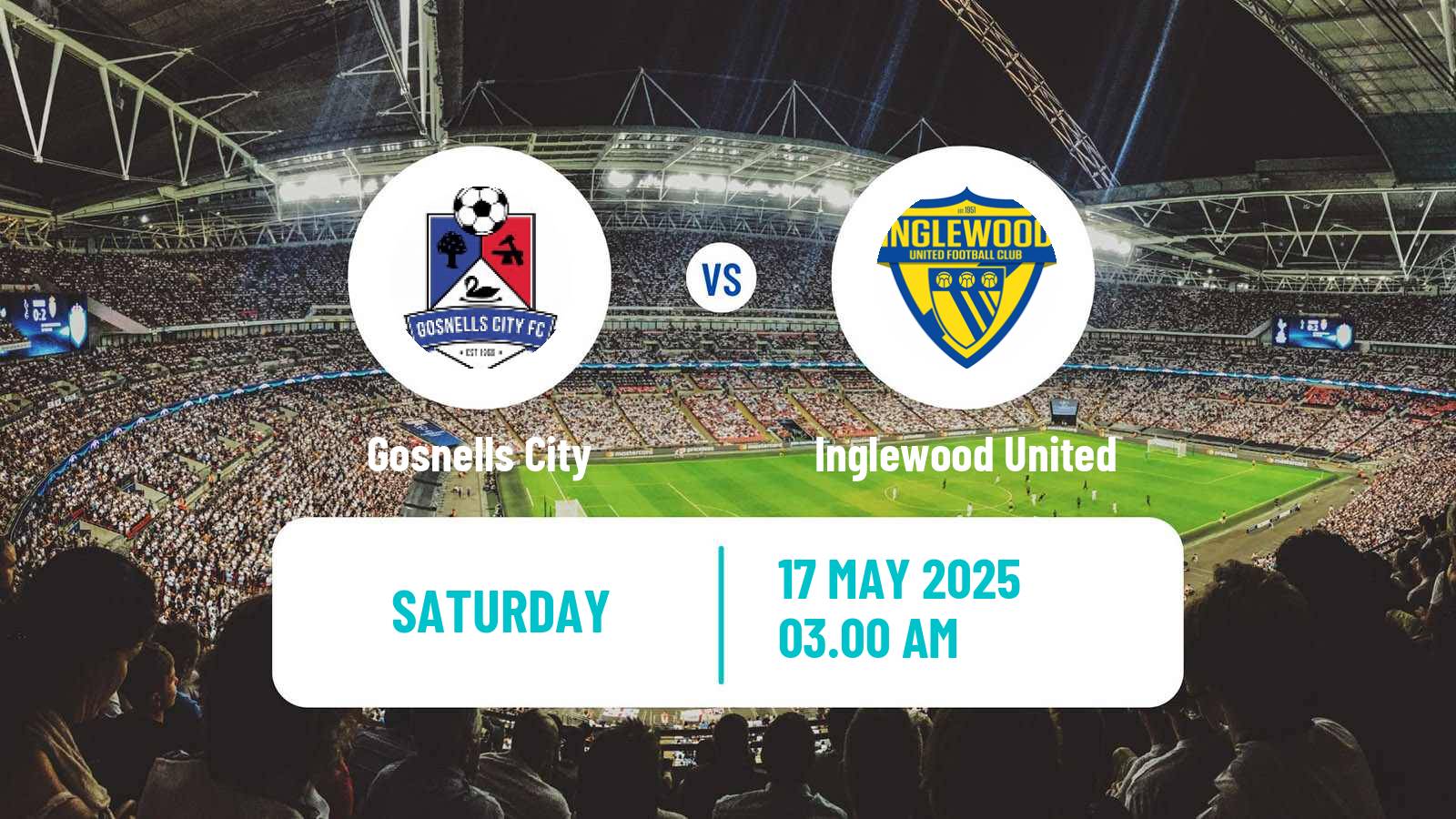 Soccer Australian WA State League Gosnells City - Inglewood United