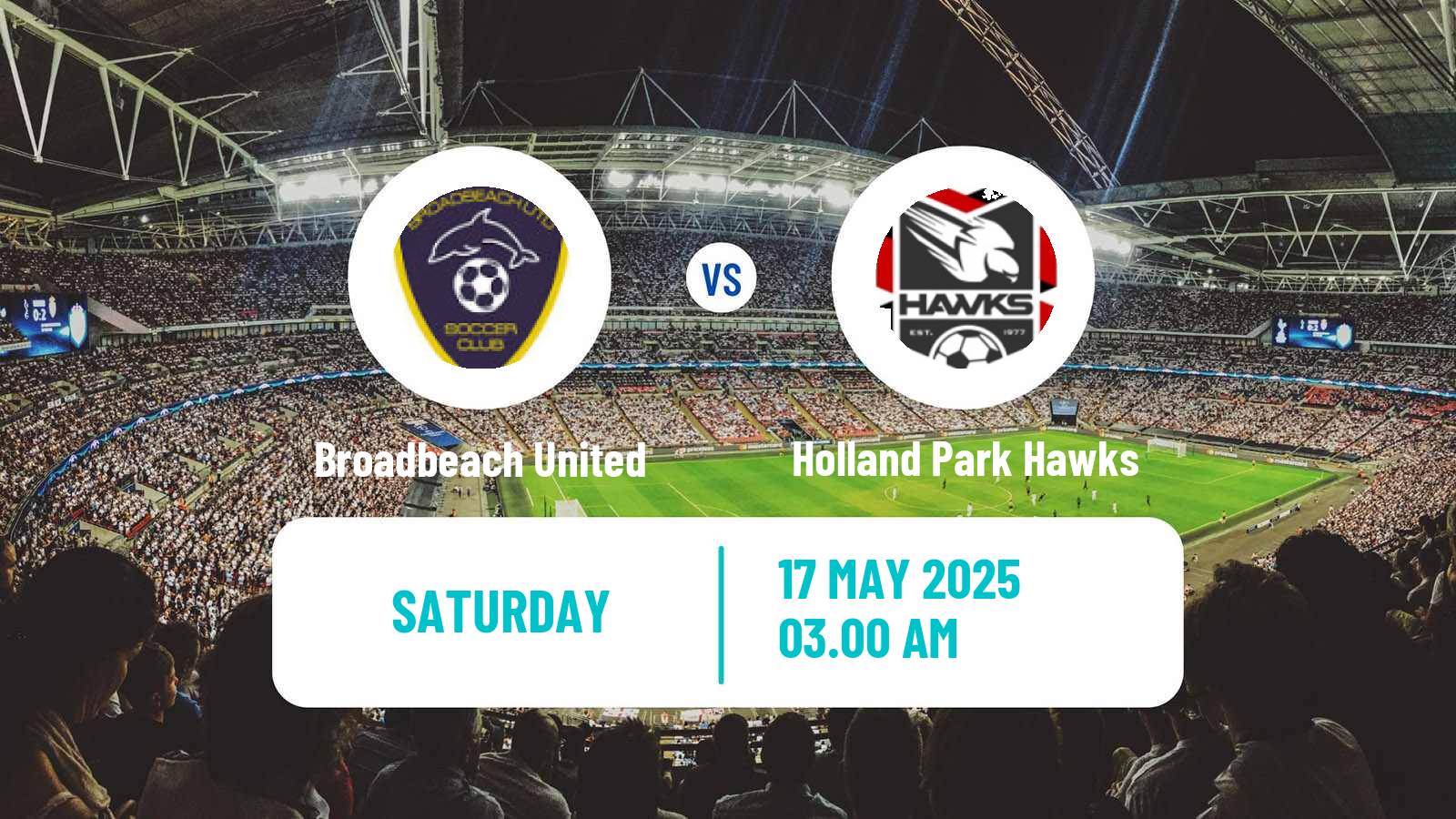 Soccer Australian Queensland Premier League Broadbeach United - Holland Park Hawks