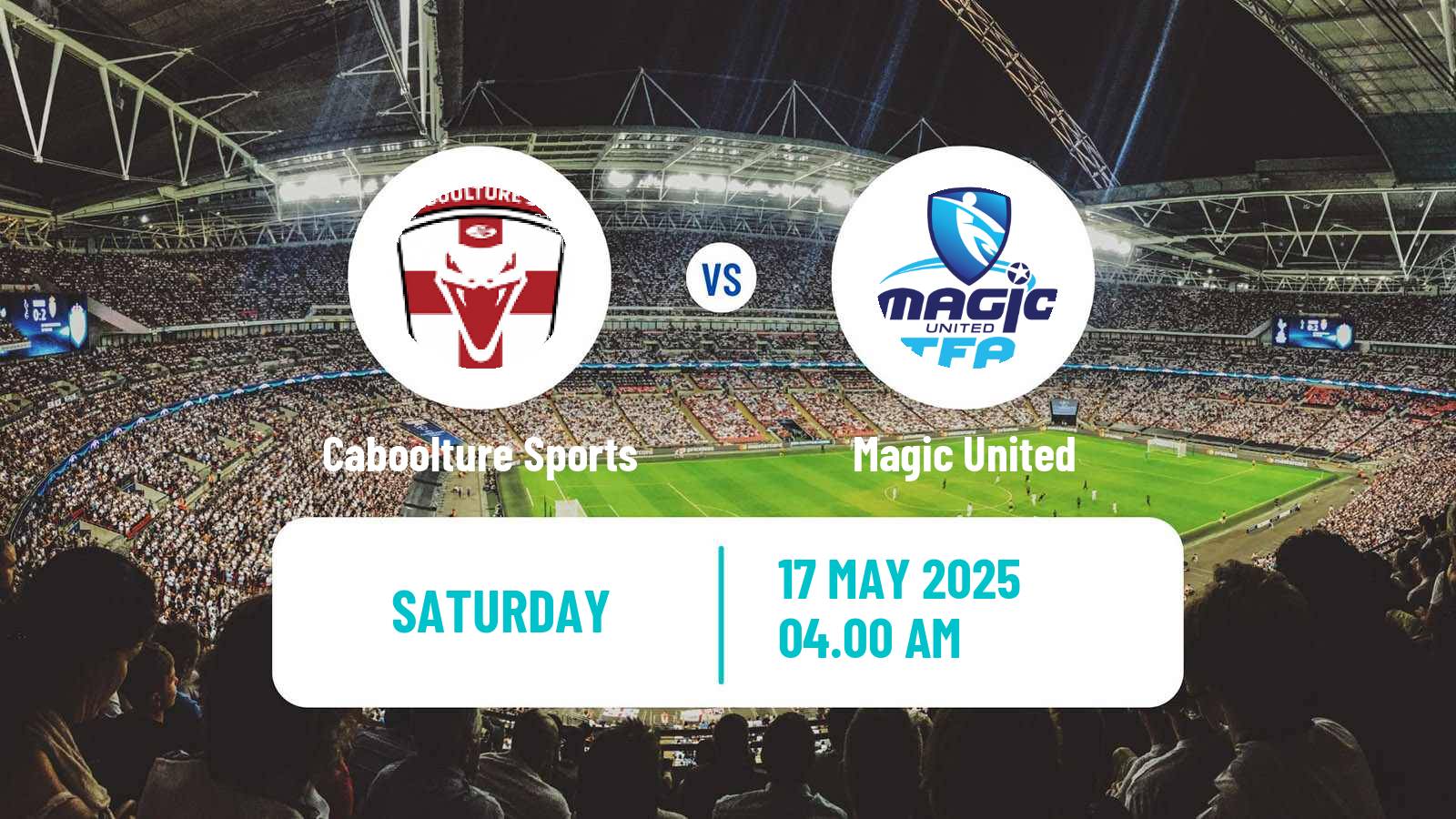 Soccer Australian Queensland Premier League Caboolture Sports - Magic United