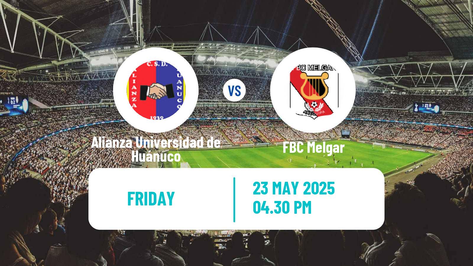 Soccer Peruvian Liga 1 Alianza Universidad de Huánuco - FBC Melgar