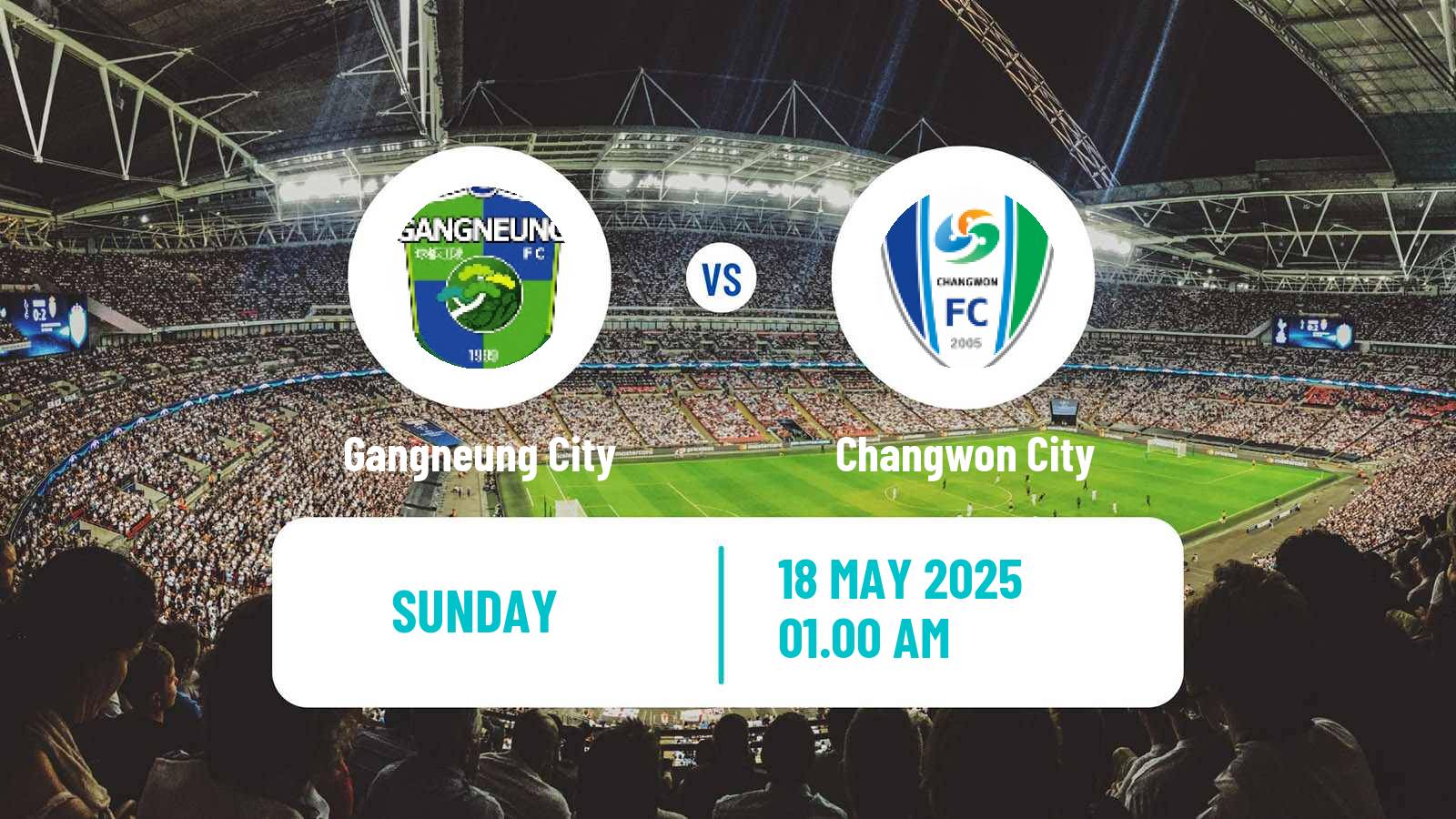 Soccer South Korean K3 League Gangneung City - Changwon City
