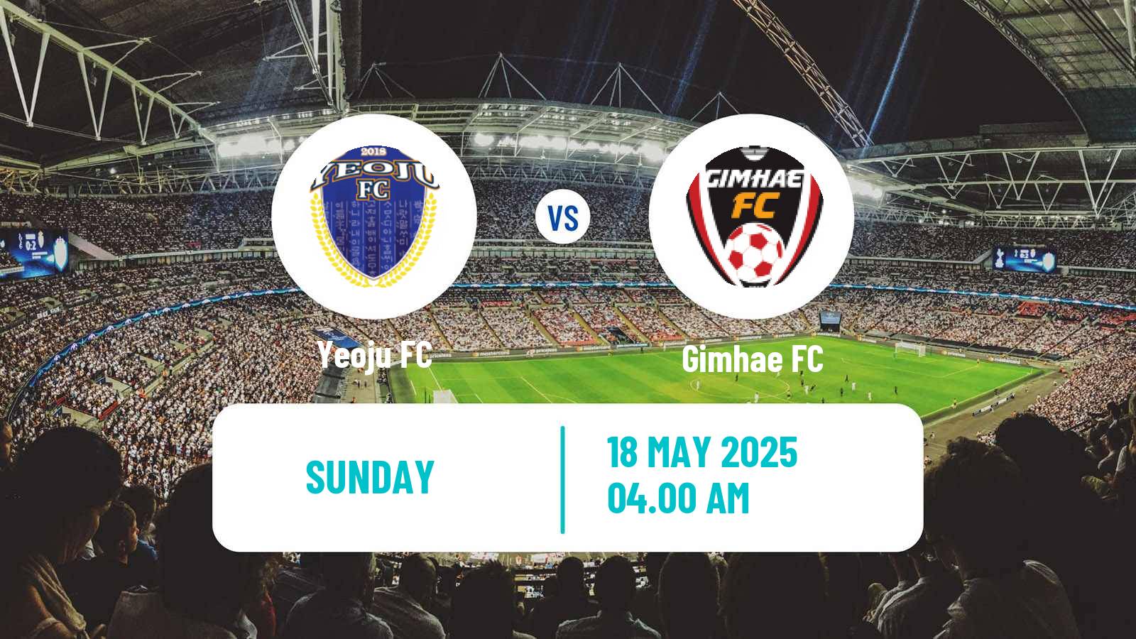 Soccer South Korean K3 League Yeoju - Gimhae