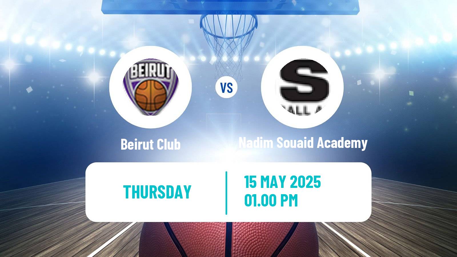 Basketball Lebanese Division 1 Basketball Beirut Club - Nadim Souaid Academy