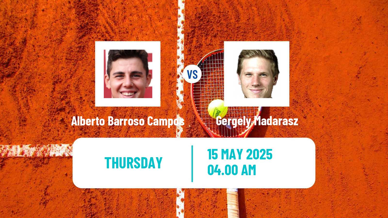 Tennis ITF M15 Szentendre Men Alberto Barroso Campos - Gergely Madarasz