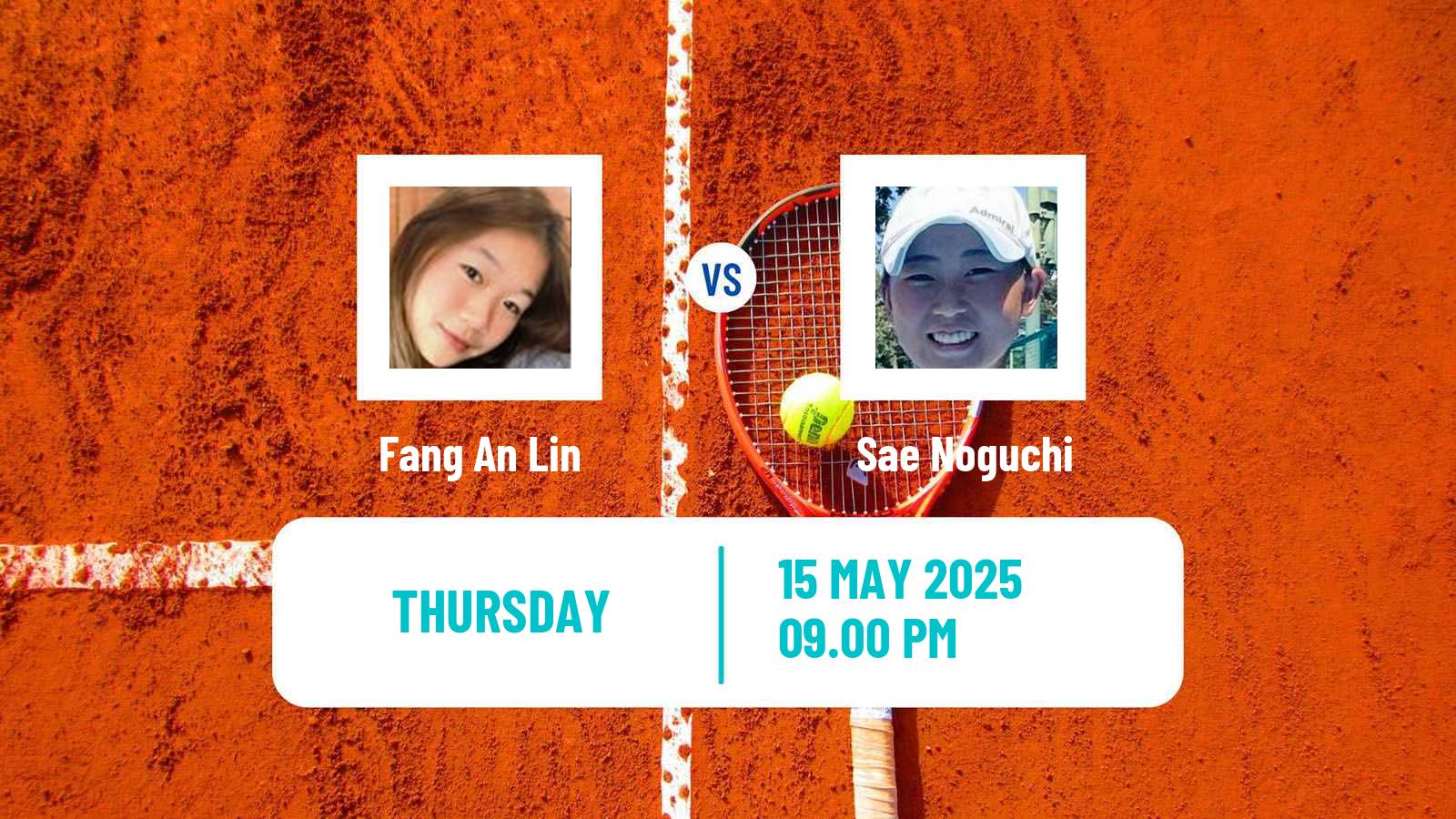 Tennis ITF W15 Toyama Women Fang An Lin - Sae Noguchi