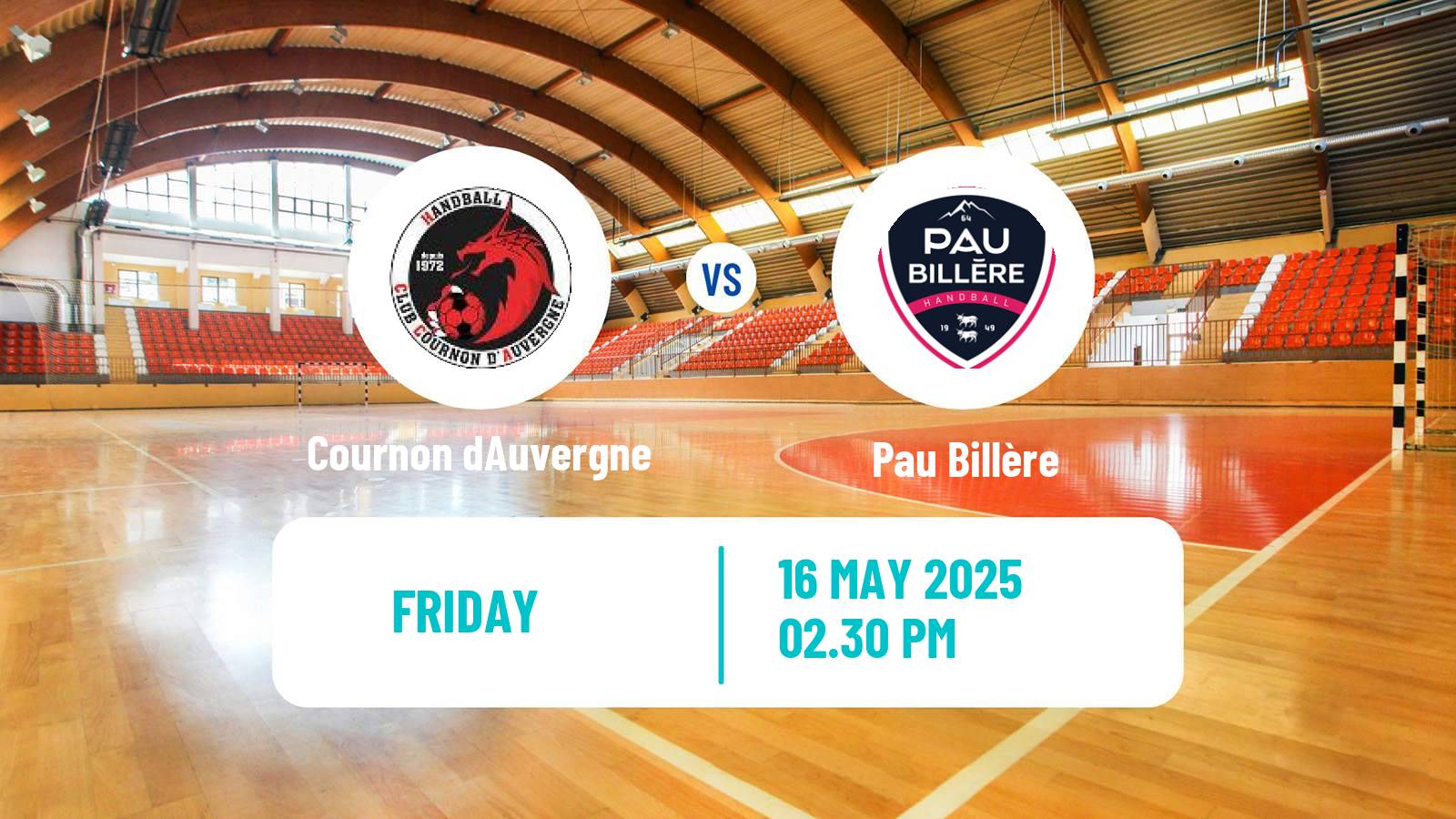 Handball French Proligue Handball Cournon dAuvergne - Pau Billère