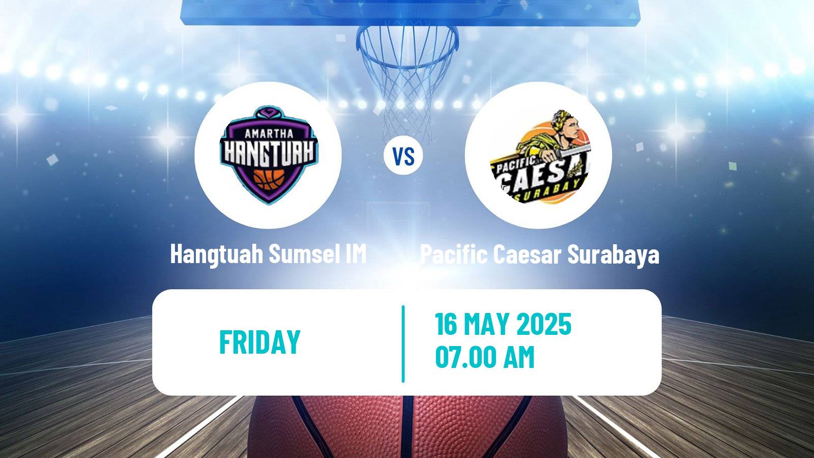 Basketball Indonesian IBL Hangtuah Sumsel IM - Pacific Caesar Surabaya