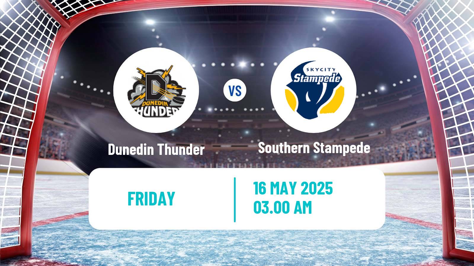Hockey New Zealand NZIHL Dunedin Thunder - Southern Stampede