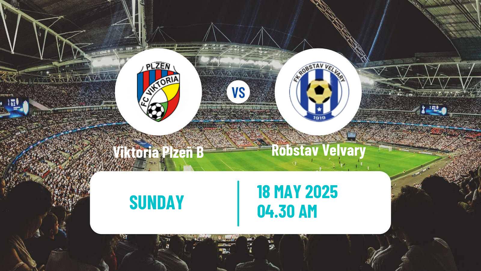Soccer Czech CFL Group A Viktoria Plzeň B - Robstav Velvary