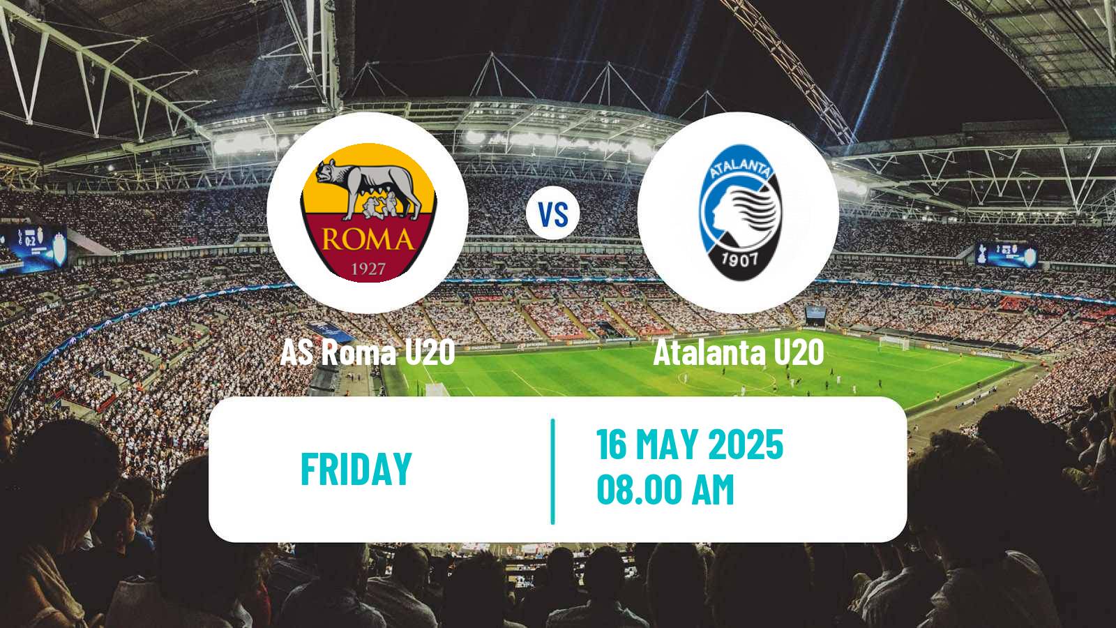 Soccer Italian Primavera 1 Roma U20 - Atalanta U20
