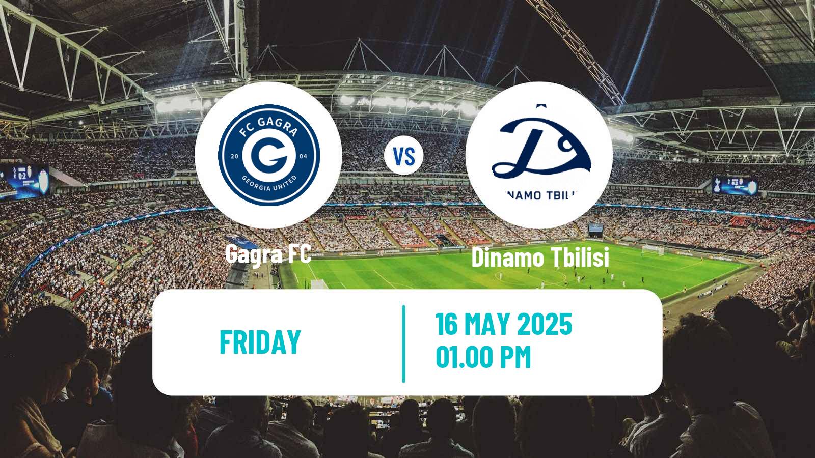 Soccer Georgian Erovnuli Liga Gagra - Dinamo Tbilisi
