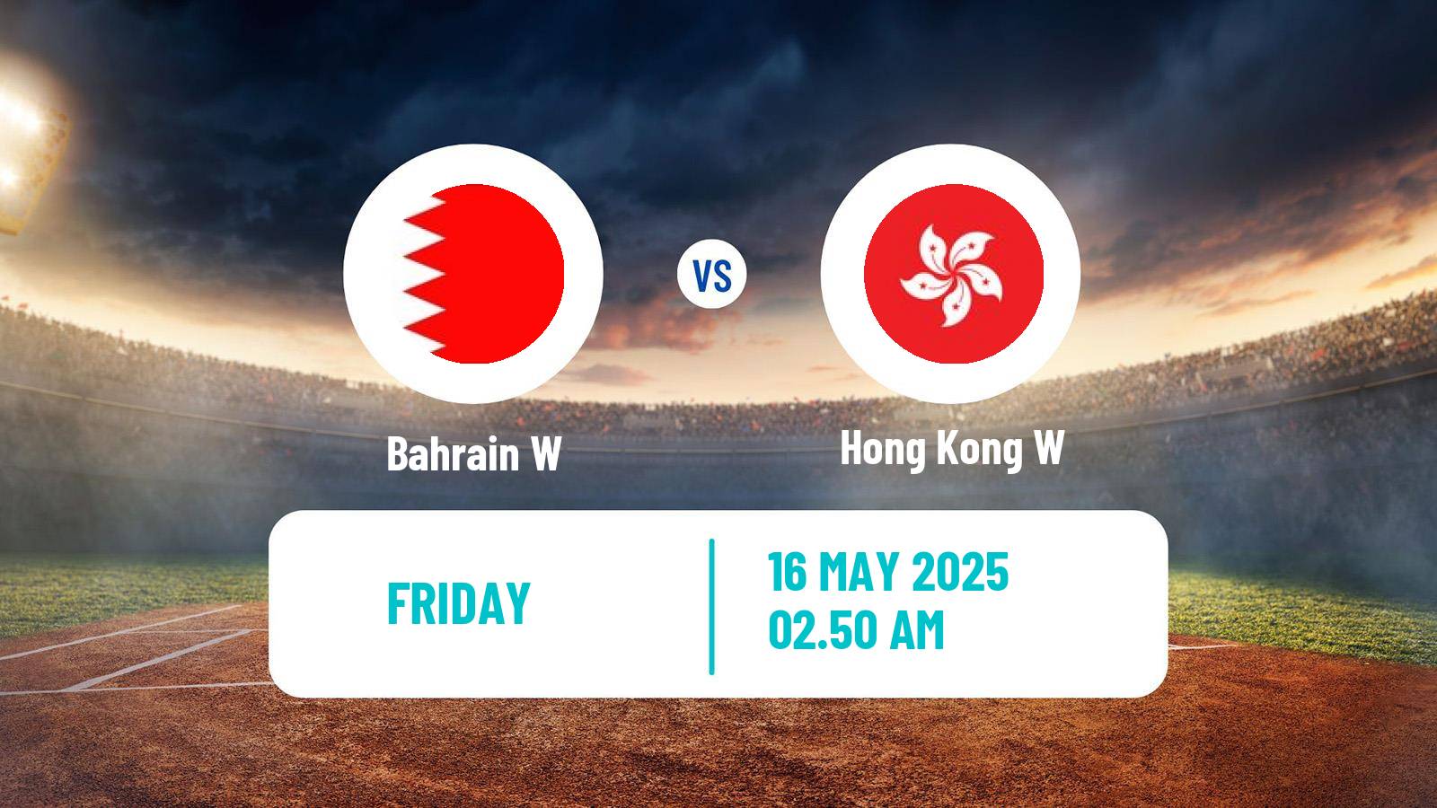 Cricket ICC World Twenty20 Women Bahrain W - Hong Kong W