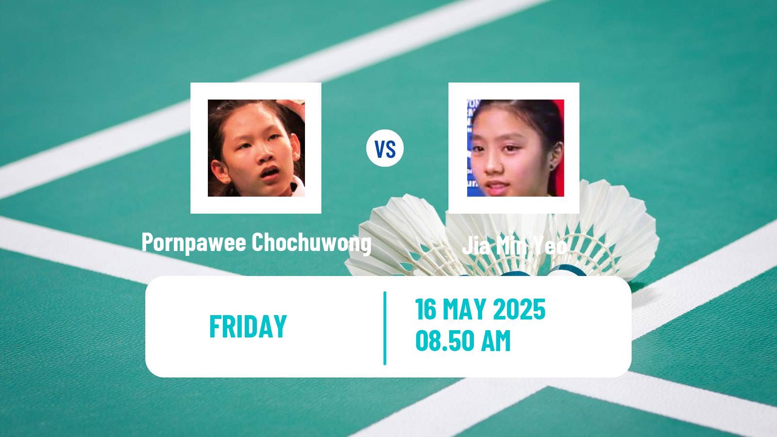 Badminton BWF World Tour Thailand Open Women Pornpawee Chochuwong - Jia Min Yeo