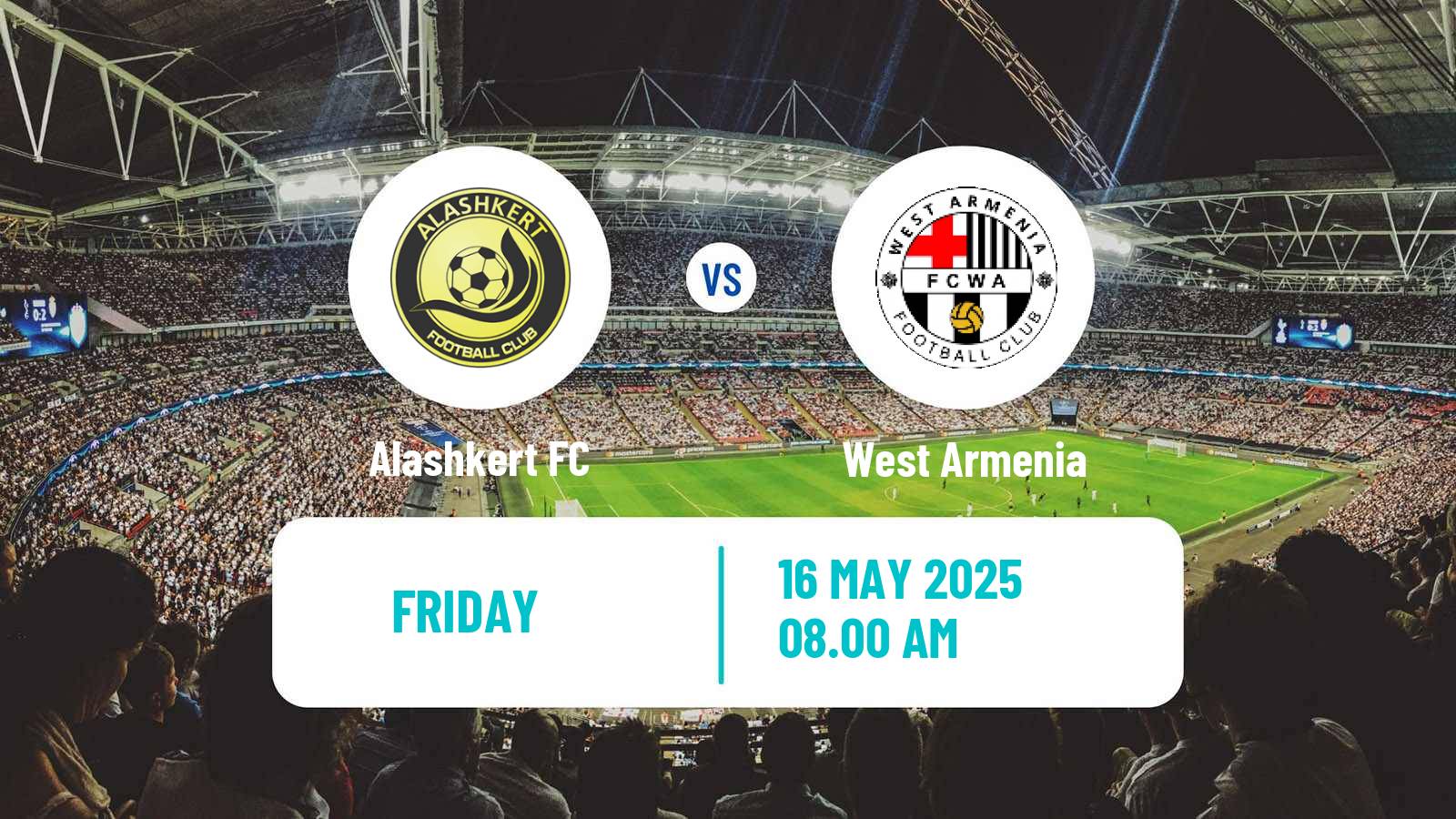 Soccer Armenian Premier League Alashkert - West Armenia