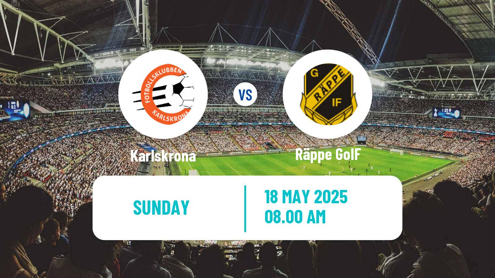Soccer Swedish Division 2 - Södra Götaland Karlskrona - Räppe GoIF