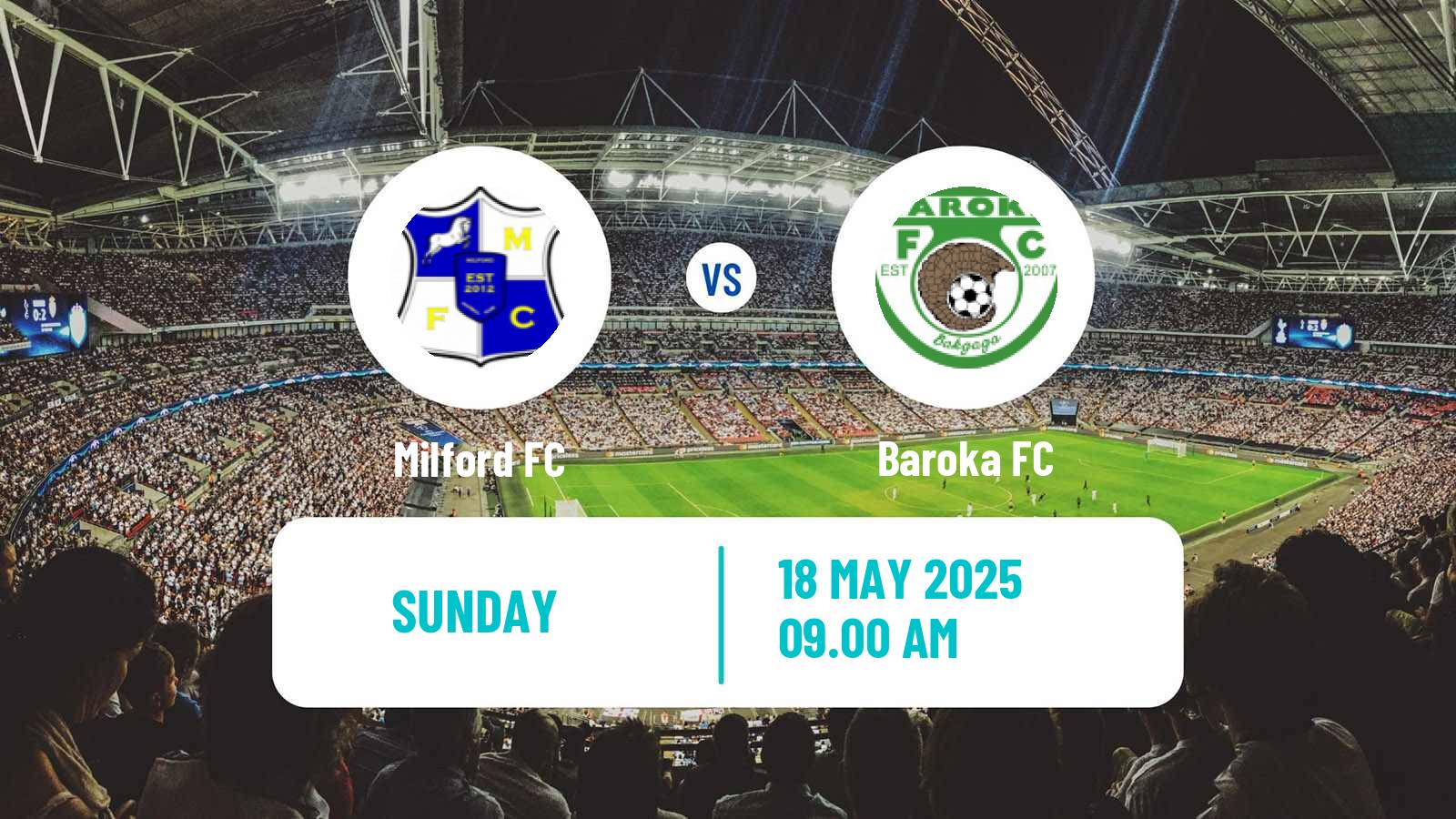 Soccer South African First Division Milford - Baroka