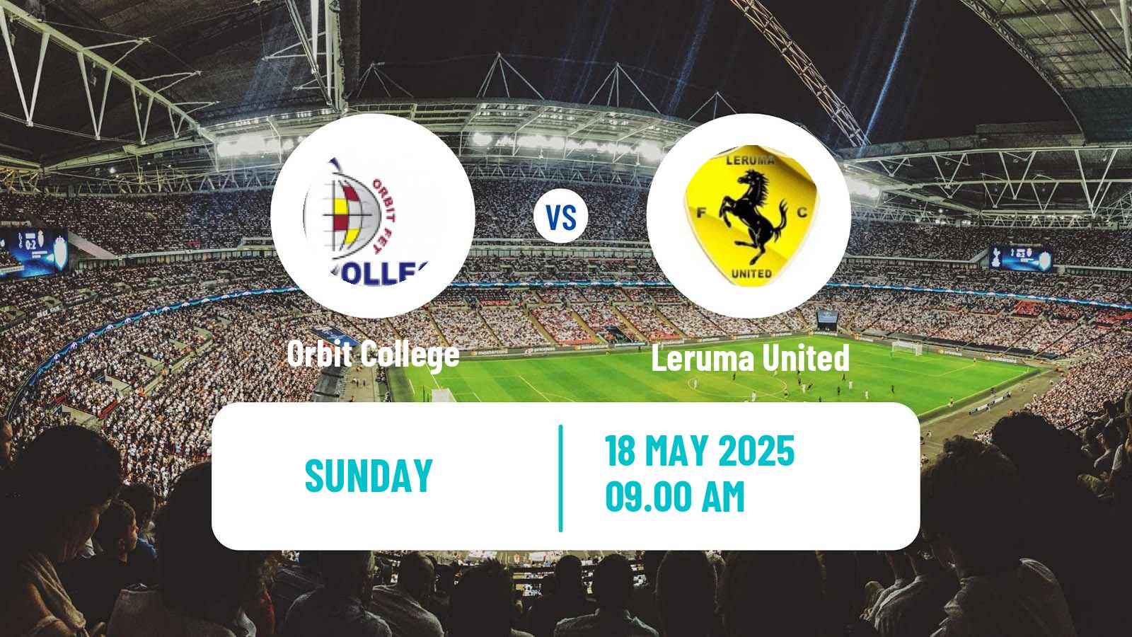 Soccer South African First Division Orbit College - Leruma United
