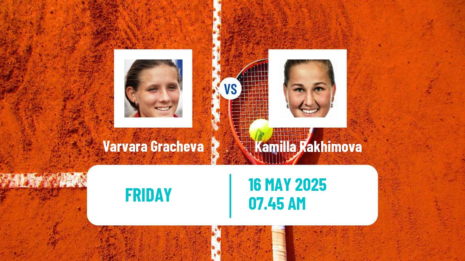 Tennis Paris Challenger Women Varvara Gracheva - Kamilla Rakhimova
