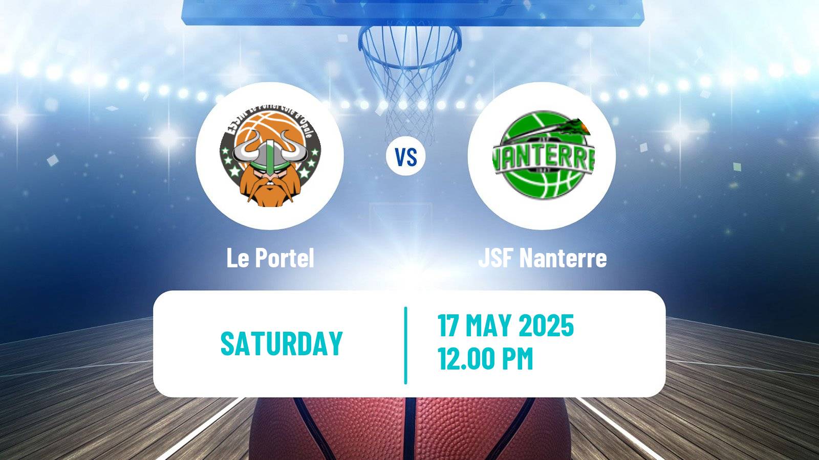 Basketball French LNB Le Portel - Nanterre