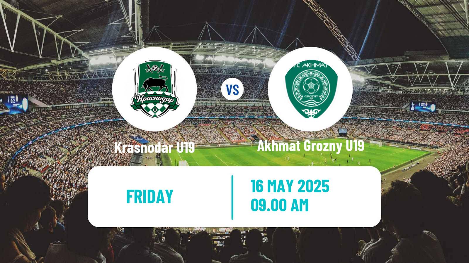 Soccer Russian Youth League Krasnodar U19 - Akhmat Grozny U19