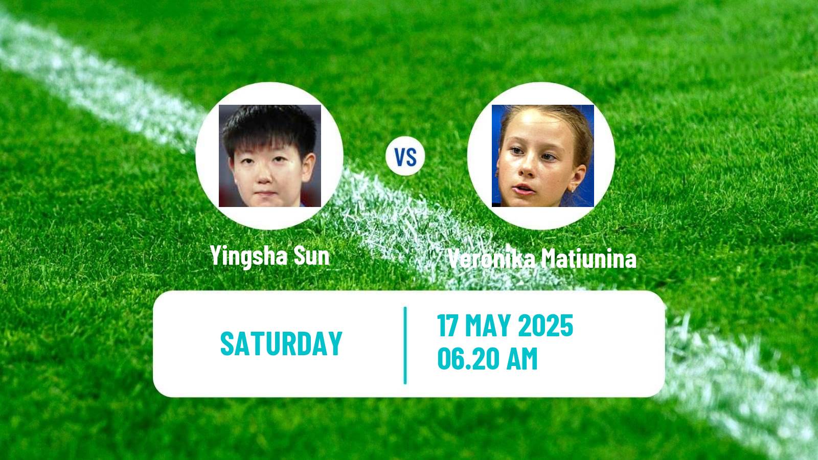 Table tennis World Championships Women Yingsha Sun - Veronika Matiunina